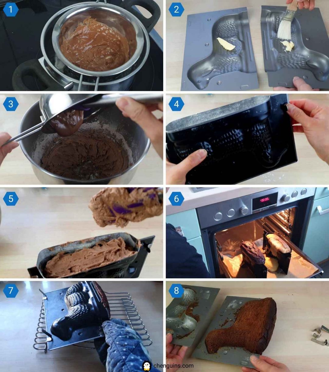 How to make Chocolate Easter Lamb Cake (SchokoladenOsterlammkuchen