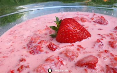 How to make Erdbeerebäbli (Mashed Strawberries Yoghurt)